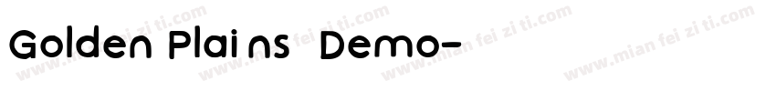 Golden Plains  Demo字体转换
